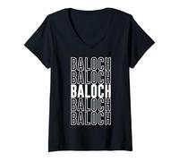 Womens Baloch V-Neck T-Shirt