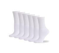 Womens Bamboo Cushioned Sports Socks (6 Pack Multipack) - Anti-blister, Soft, Breathable, Odour Free Athletic Running Hiking Outdoor Walking Socks or Ladies White Sports Socks, Women's UK 4-8