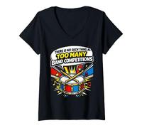 Women's Band Mom There is No Such Thing As Too Many Band V-Neck T-Shirt