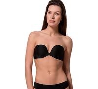 Women's bandeau plunge bra Luna Miracle One Noir 95C