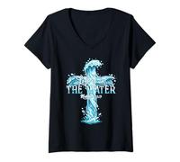 Women's Baptism Christian Left it in The Water V-Neck T-Shirt