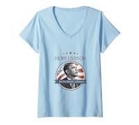 Womens Barack Obama Tribute Art Hope Lives On V-Neck T-Shirt