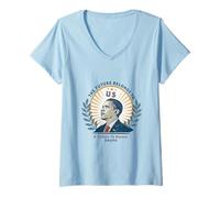 Womens Barack Obama Tribute Art The Future Belongs to Us V-Neck T-Shirt