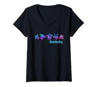 Womens Barbados Beach Design / Tribal Turtle Gift V-Neck T-Shirt