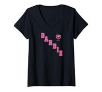 Women's Barbie - Diagonal Collegiate Logo - Est 1959 V-Neck T-Shirt
