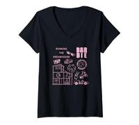 Women's Barbie - Running The Dreamhouse Light Pink Limited Edition V-Neck T-Shirt