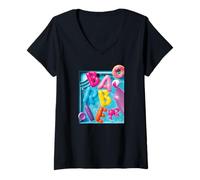 Women's Barbie - Summer Pool Fun V-Neck T-Shirt