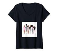 Women's Barbie Unity Matters V-Neck T-Shirt, Black, X-Large