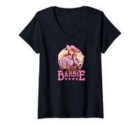 Womens Barbie - Western Giddy Up V-Neck T-Shirt