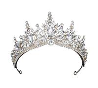 Women's Baroque Luxury Crystal Tiara Crown for Wedding Birthday Party Elegant Bridal Hair Accessories Vintage Headdress Prom Pageant Royal Theme Celebration