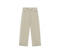 Womens Barrel Denim Jeans Olaf Hussein Monogramme Beige XL