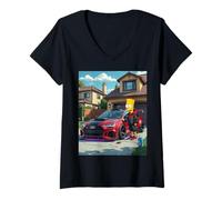 Womens Bart RS Comic Strip, a Nice Gift idea for Men and Women V-Neck T-Shirt