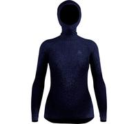 Women's base layer with mask Odlo Performance Warm Blackcomb Bleu L
