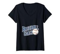 Women's Baseball Coach V-Neck T-Shirt