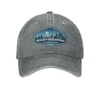 Womens Baseball Hats Camping Running Cap for Men's Ball Hat Quick Dry Rocky Mountain National Park Gym Hat