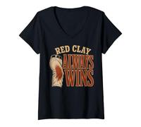 Women's Baseball Mom Softball Mom White Pants Laundry Gift V-Neck T-Shirt