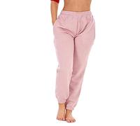 Womens Basic Fleece Joggers Regular Tracksuit Bottom Cuffed Ankle Cotton Blend
