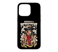 Women's Basically A Detective True Crime Podcast Fan Case for iPhone 15 Pro Max
