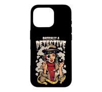Women's Basically A Detective True Crime Podcast Fan Case for iPhone 16 Pro