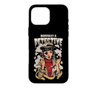 Women's Basically A Detective True Crime Podcast Fan Case for iPhone 16 Pro Max