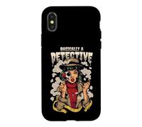 Women's Basically A Detective True Crime Podcast Fan Case for iPhone X/XS