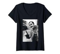 Womens Basil Fawlty Towers John Cleese In Newcastle 1970 V-Neck T-Shirt