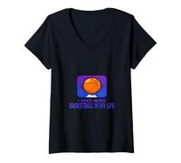 Women's Basketball Devotion Athletic Activity Graphic V-Neck T-Shirt