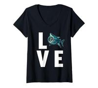 Womens Basking Sharks Basking Shark V-Neck T-Shirt