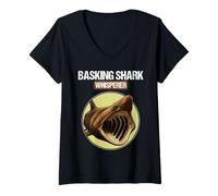 Womens Basking Sharks Basking Shark Whisperer V-Neck T-Shirt