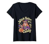 Womens Bat to the Bone Halloween V-Neck T-Shirt