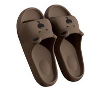 Women's Bath Slippers, Cute Bath Slippers, Soft Slippers, Summer Mules, EVA Super Soft Shower Shoes, Non-Slip Bathing Shoes, Slippers, Beach Shoes, brown, 36 EU