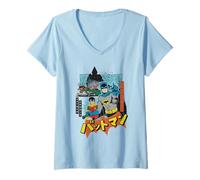 Women's Batman Robin Kanji Dynamic Duo V-Neck T-Shirt