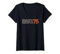 Women's Battlestar Galactica BSG 75 Battlestar Galactica V-Neck T-Shirt
