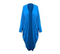 Women's Batwing Waterfall Cocoon Open Long Kimono Cardigan Maxi Shawl 8-26 4 Sold in The Last 24 Hours (Teal, 22)