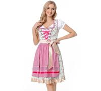 Women's Bavarian Dirndl Dress Traditional Beer Festival German Bavarian Outfit Traditional Beer Maid Costumes Bavarian Costume Beer Girl Costume for Bavarian Beer Carnival