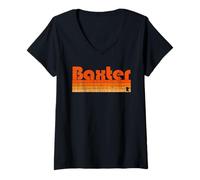 Womens Baxter, Minnesota Retro 80s Style V-Neck T-Shirt