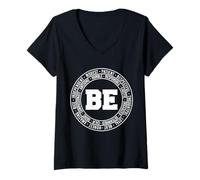 Womens Be Amazing Humble Determined Calm Brave Nice Positive V-Neck T-Shirt