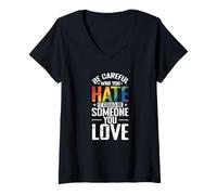 Women's Be Careful Who You Hate V-Neck T-Shirt