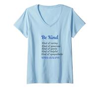 Womens Be kind, caring, generous, gentle, helpful. sympathetic V-Neck T-Shirt