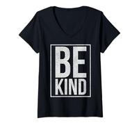 Women's Be Kind, Inspire Kindness, Peace & Love, Compassion, Empathy V-Neck T-Shirt