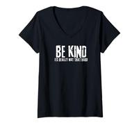 Womens Be Kind, Its Really not That Hard V-Neck T-Shirt
