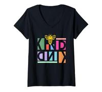 Women's Be Kind T Shirt - ABC Kindness, Bee Kind, ASL Kindness Tee V-Neck T-Shirt