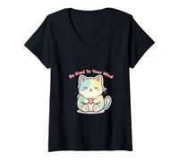 Womens Be Kind to Your Mind V-Neck T-Shirt