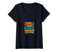 Womens Be Patient with Me I'm from The 1900s Funny Millennial Gen X V-Neck T-Shirt