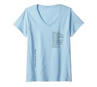 Women's Be Strong and Courageous, Joshua 1, Christian Fathers Day V-Neck T-Shirt
