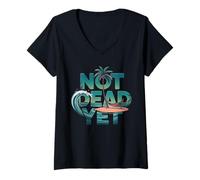 Women's Beach Retirement - I'm Not Dead Yet V-Neck T-Shirt