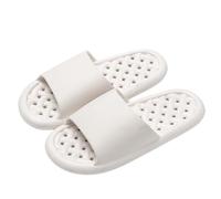 Women's Beach Slippers, Acupressure Massage Slippers, Summer Couples Slippers, Flat Bathing Sandals, Quick Drying Shower Shoes, Super Soft Bathing Shoes, Reflexology Summer Shoes, White, 4 UK