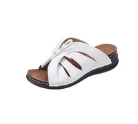 Women's Beach Slope Heel Slippers Hollow Casual Slipper Slope Bottom Shoes Sandals Open Toe Slippers Women White