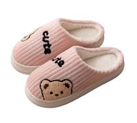 Womens Bear Slippers| Cute Mens Slippers| Slip On Homes Sliders| Lovely Animal Sliders| Couple Bedroom Slides| Funny Memory Foam Slides| Ladies House Shoes Gift For Her Him| Leisure Mules Shoes