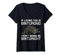 Women's Bearcat Spirit Unleashed - Embrace Your Inner Binturong V-Neck T-Shirt